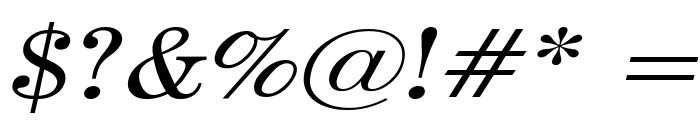 Annual Wide Italic Font OTHER CHARS