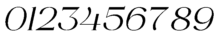 ANGELA Italic Font OTHER CHARS