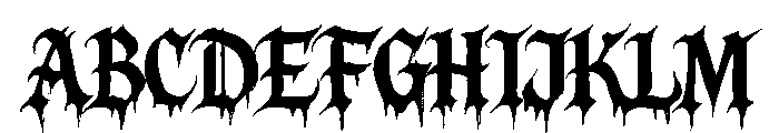 ANGKARA GOTHIC Font UPPERCASE