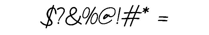 ANINDHITA-Regular Font OTHER CHARS