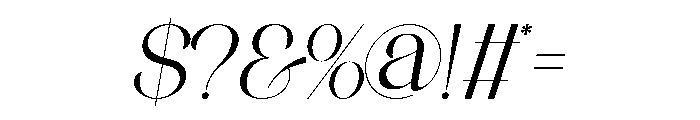 ANNI Italic Italic Font OTHER CHARS