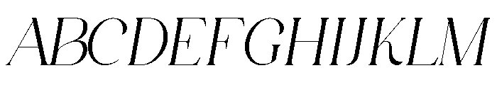 ANNI Italic Italic Font UPPERCASE