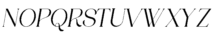 ANNI Italic Italic Font UPPERCASE