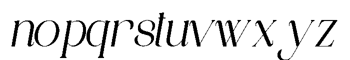 ANNI Italic Italic Font LOWERCASE