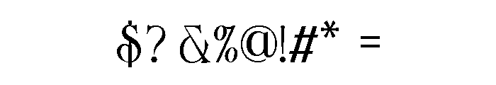 ANOMALE 1 Font OTHER CHARS