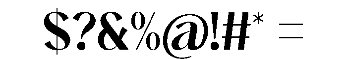 Anabel Regular Font OTHER CHARS
