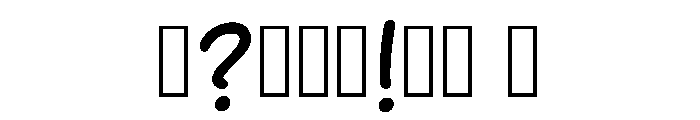 Anaglyph Regular Font OTHER CHARS