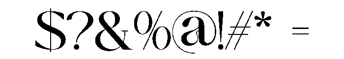 Anajem Serif Font OTHER CHARS