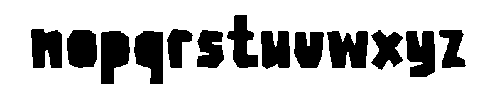Anarcute Font LOWERCASE