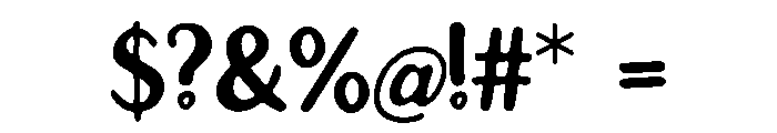 Anchor_Script Font OTHER CHARS