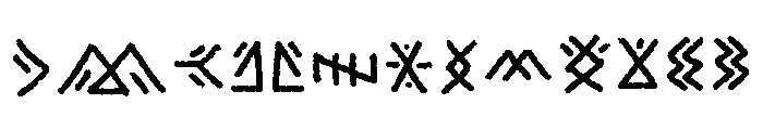 Ancient Curse Ornament Font UPPERCASE