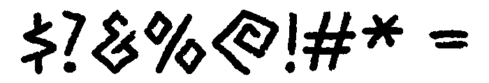 Ancient Curse Regular Font OTHER CHARS