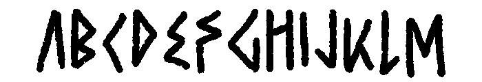 Ancient Curse Regular Font UPPERCASE