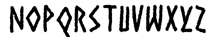 Ancient Curse Regular Font UPPERCASE