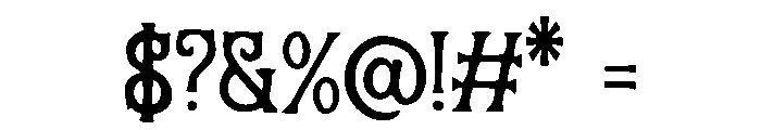 Ancient_Goth Font OTHER CHARS