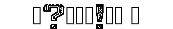 Ancient Regular Font OTHER CHARS