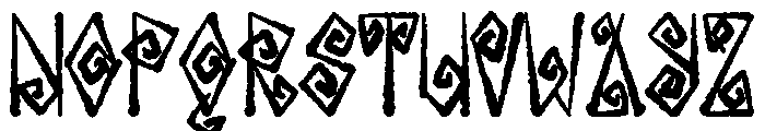 Ancient Witches Font UPPERCASE