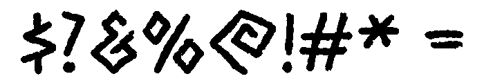 AncientCurse-Regular Font OTHER CHARS
