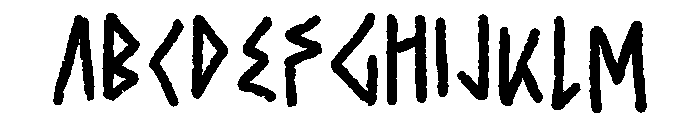 AncientCurse-Regular Font UPPERCASE