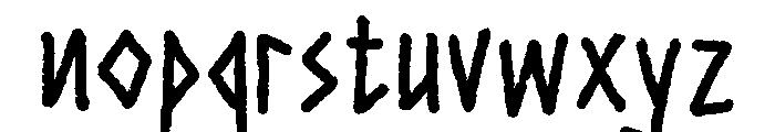 AncientCurse-Regular Font LOWERCASE