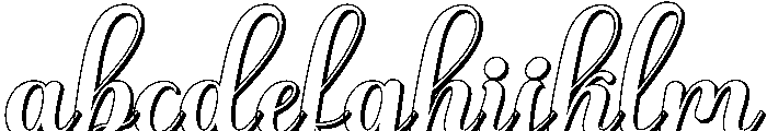 Andalusia Calligraphy Extrude R FONT