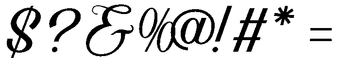 Andien Regular Font OTHER CHARS