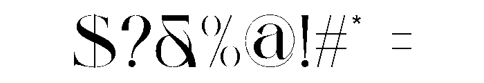 Andin Font OTHER CHARS
