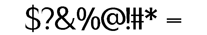 Andore Font OTHER CHARS