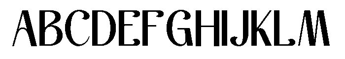 Andores Regular Font UPPERCASE