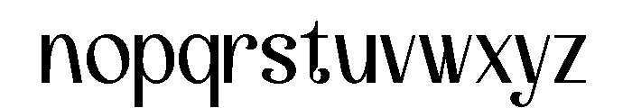 Andores Regular Font LOWERCASE