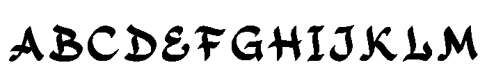 Andra Regular Font UPPERCASE