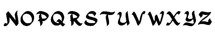 Andra Regular Font LOWERCASE