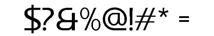 Andro Network Regular Font OTHER CHARS