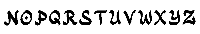 Andro Regular Font LOWERCASE