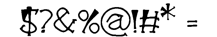 Aneome Font OTHER CHARS