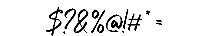 Anestha Script Italic Font OTHER CHARS