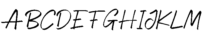 Anestha Script Italic Font UPPERCASE