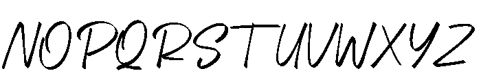 Anestha Script Italic Font UPPERCASE