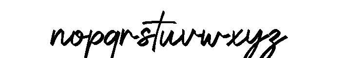 Anestha Script Italic Font LOWERCASE