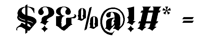 Anestrals-Regular Font OTHER CHARS