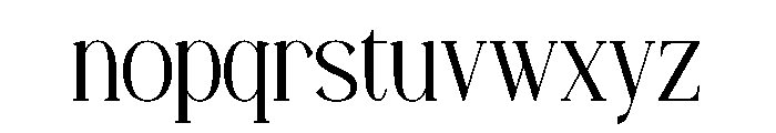 Angdiva Font LOWERCASE