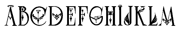 Angel cards Font UPPERCASE