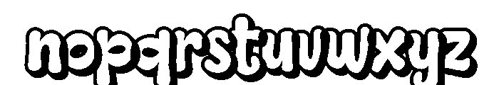 AngelWinkle-Outline Font LOWERCASE