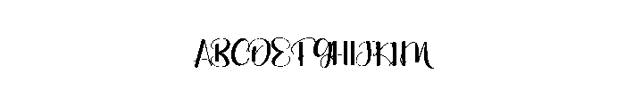Angela Fairy Font UPPERCASE