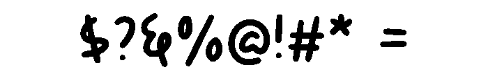 Angelas Regular Font OTHER CHARS