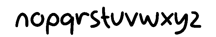 Angelas Regular Font LOWERCASE