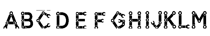 Angelcore Regular Font UPPERCASE