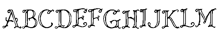 Angelic_Filigree Font UPPERCASE