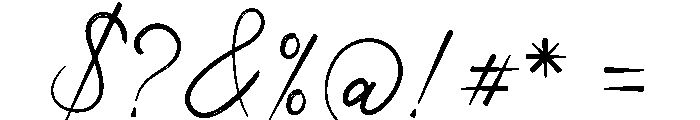 Angelica Austin Font OTHER CHARS