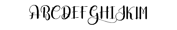 Angeline1 Font UPPERCASE